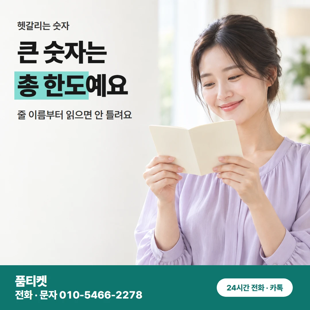 SKT한도 잘못 읽는 숫자